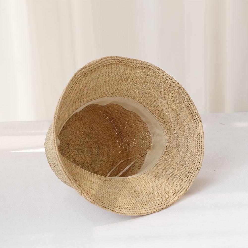 2026 Summer Sun Hat 100%Raffia Hat Sun Visor Women's Summer Handmade Woven Straw Hats Women's Beach Hat