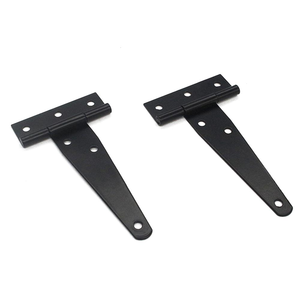 4pcs Heavy Duty T Strap Hinges Wrought Metal Hardware Rustproof Shed Door Hinges Rustproof T Hinges Set for Wood Gates