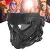 Black Full Face Guard Protection Transparent Lens Ergonomic for CS Game Halloween Outdoor Activities