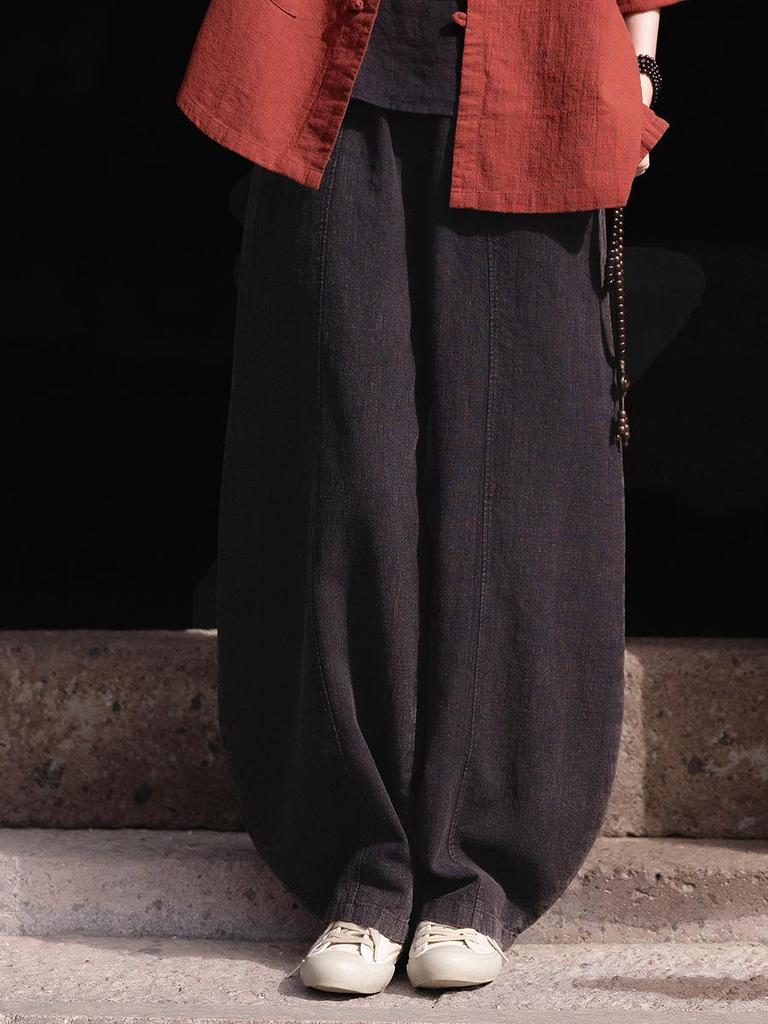 Women's New Arrival Spring Cotton Linen Casual Zen Meditation Pants