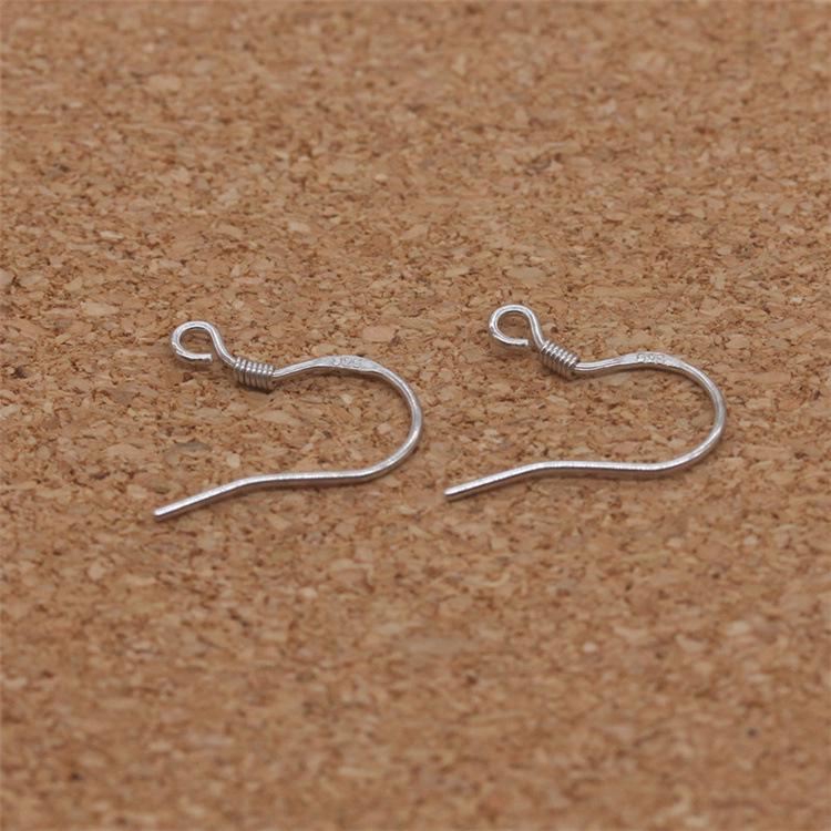 18K Solid Gold Color-Retaining Earring Hooks S925 Semi-Finished Handmade DIY Jewelry Components