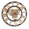 Industrial Gear Wall Clock 30Cm Golden Decorative Hanging Clock For Living Room Bedroom Kitchen Retro Creative Timepiece