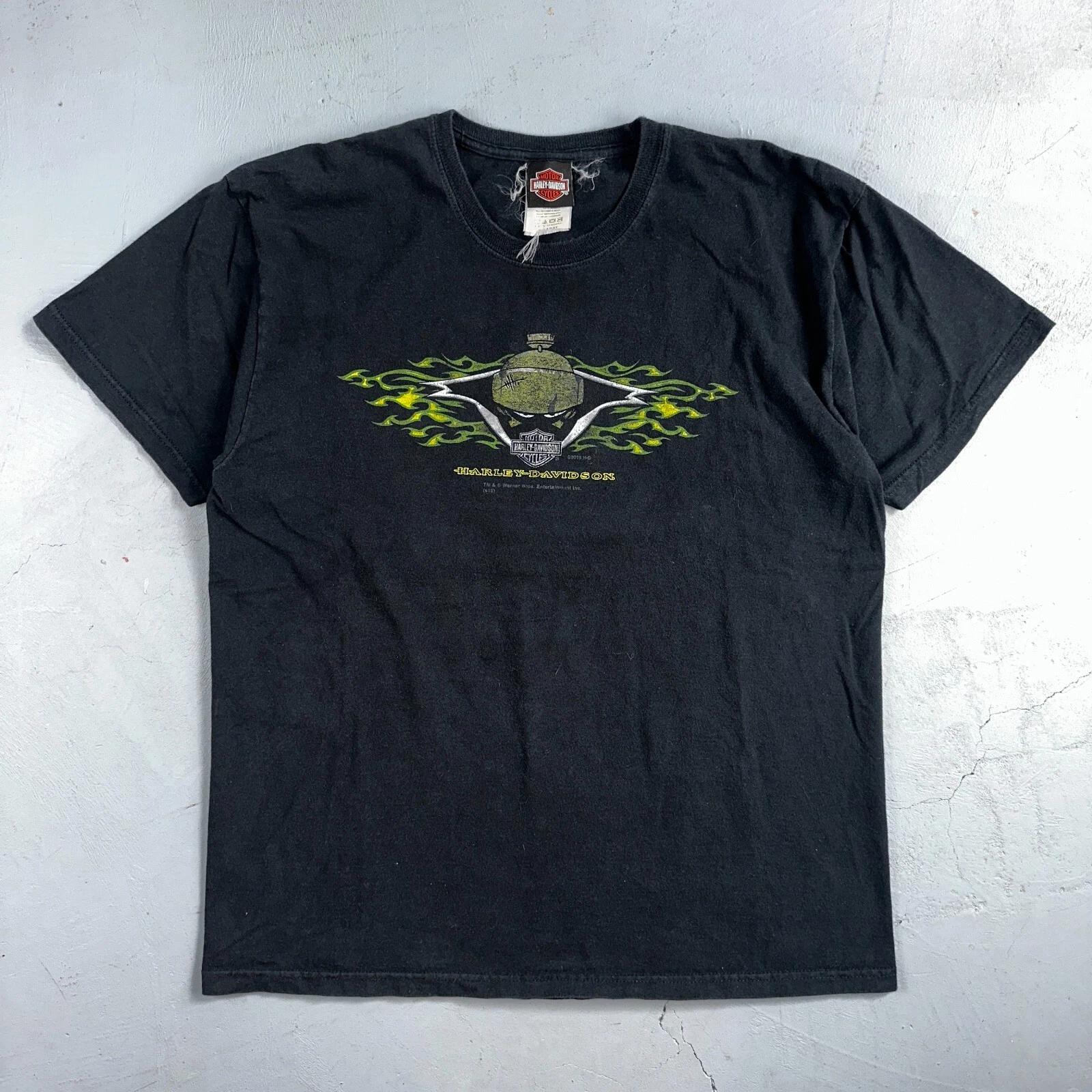 Harley Davidson Looney Tunes VTG T Shirt Motorcycle Bike Graphic Winchester Y2K M