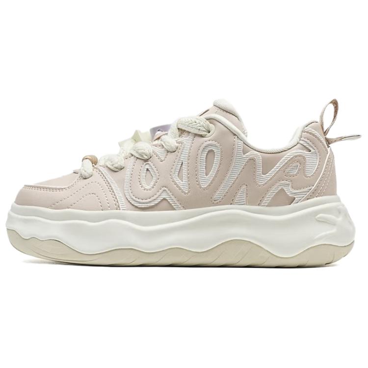 Xtep Comfortable Versatile Wear-Resistant Shock-Absorbing Low-Top Skate Shoes Women sneakers Pink 975318310039-8 36