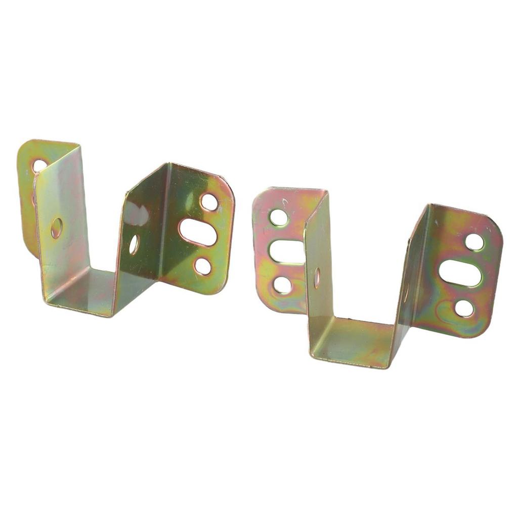 2*U Shaped Bed Connecting Connector Brackets Fixings Components Centre-Support
