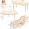 Hamster Hideout and Exploration Tunnel Play Wooden Platform Lightweight Exploring Toy for