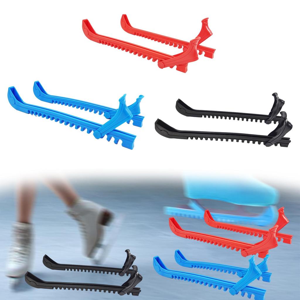 2Pcs Ice Skate Guards Figure Skates Adjustable Buckle Soft Flexible Protect Sleeve Skate Blade Guards Ice Skating Protector