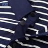 Romon Men's Classic Striped Polo T-Shirt