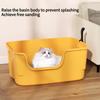 1PC cat litter box No. Splash-proof cat toilet Huge open cat litter box Extra large semi-closed kitten