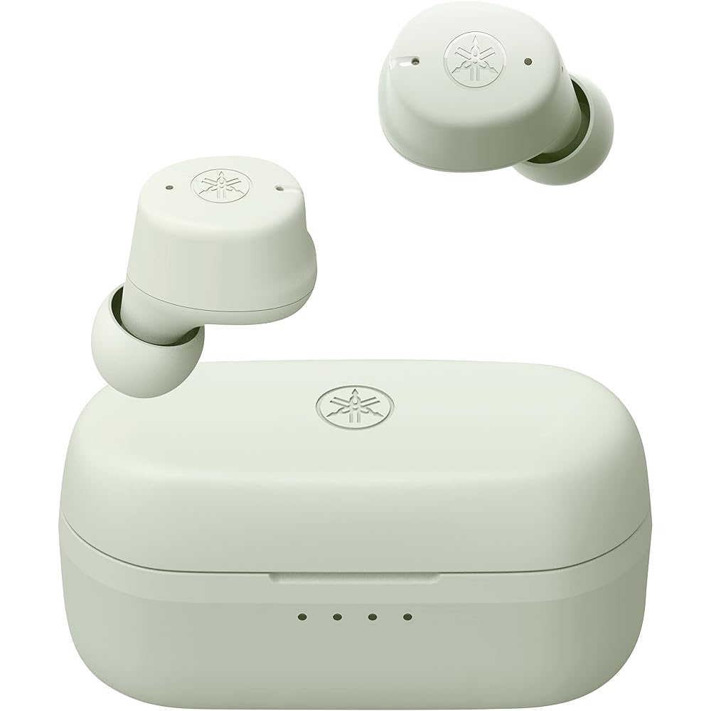 YAMAHA TW-E3C(G) Wireless Earphones Bluetooth: Listening Care/Voice Call/Gaming Mode/Up To 9+15 Hours Playback/IPX5 Water Resistant/AAC & aptX Compati
