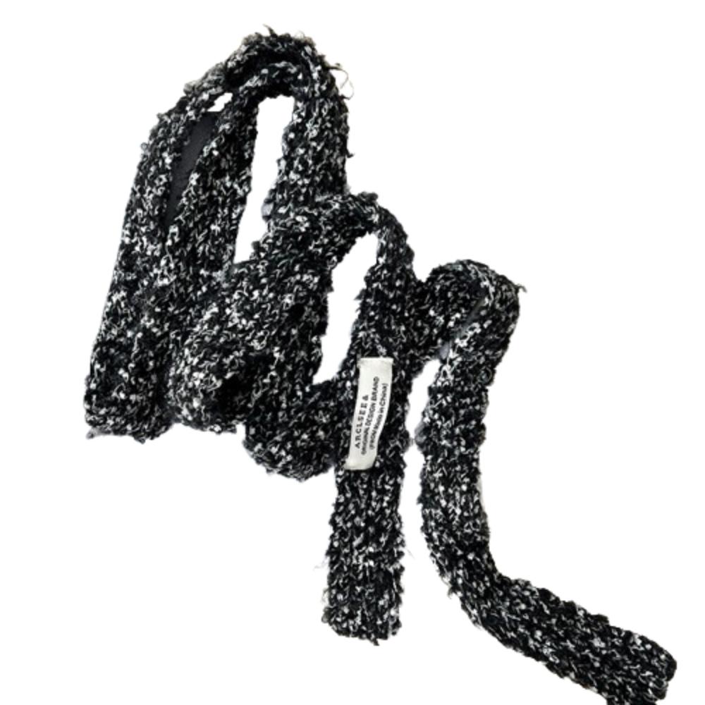 Harajuku Long Narrow Scarves Y2K Plush Knitted Scarves Casual Spicy Girl Scarf  Winter/ Autumn
