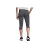 Adidas Letter Print Breathable Sports Capris Women Bottoms Gray FM6817