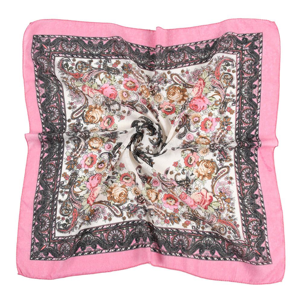 70*70Cm Spring Summer Russian Square Scarf Women Luxury Paisley Print Bnadana Headband Scarves Babushka Handkerchief Head Wraps