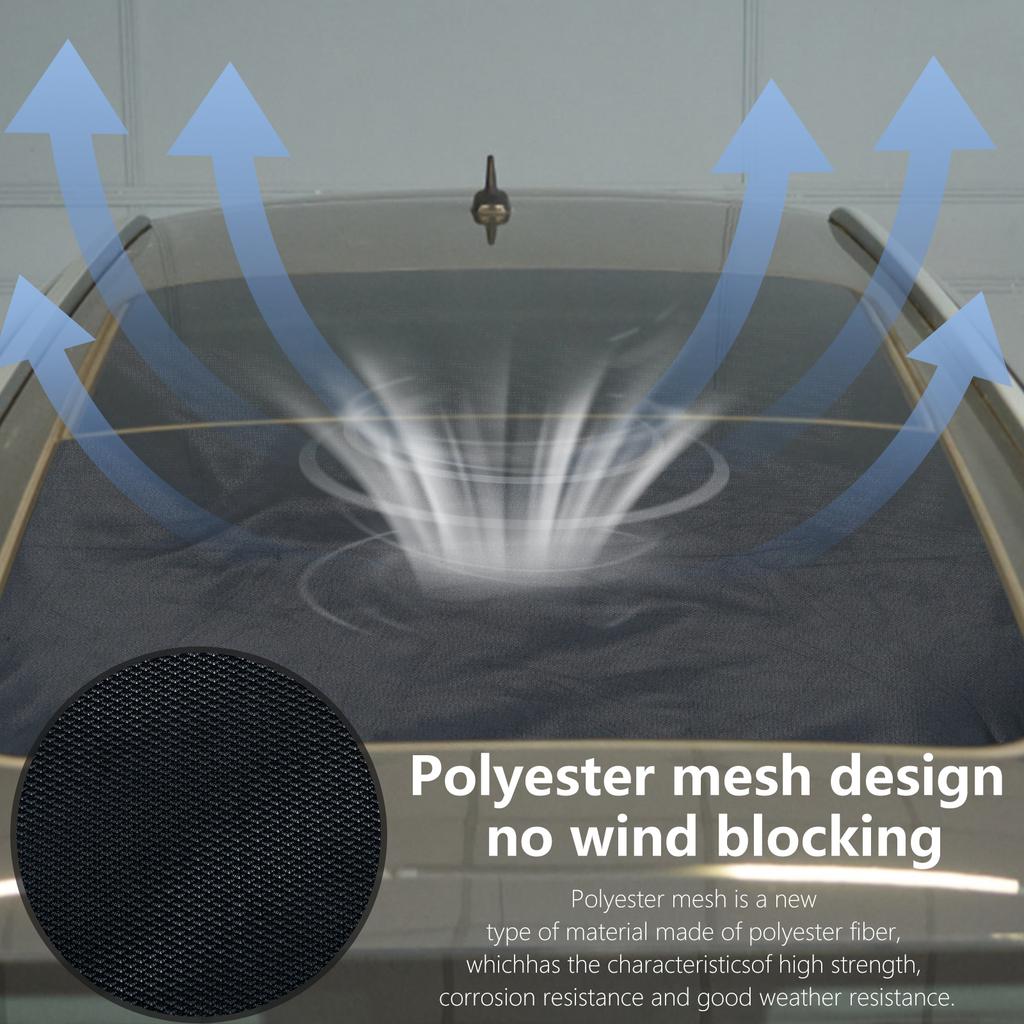 Car Sunroof Anti-mosquito Sun Shade Breathable Car Sunroof Screen Roof Magnetic Sun Protection Cover for Car Camping Trips