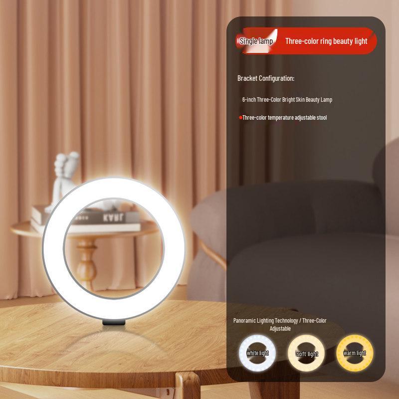 Desktop Fill Light for Streamers and Beauty Photography - Ideal for Indoor Selfies and Live Broadcasts