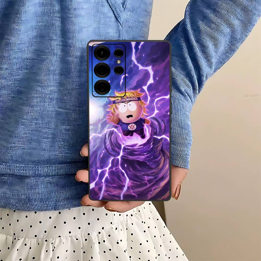 

Classic S-south Cartoon P-Park Anime Phone Case For Samsung S 24 fe 25 Ultra plus 20 lite 21 30 22 23 24 22 Ultra 5G Fundas Samsung S30 Ultra 5G