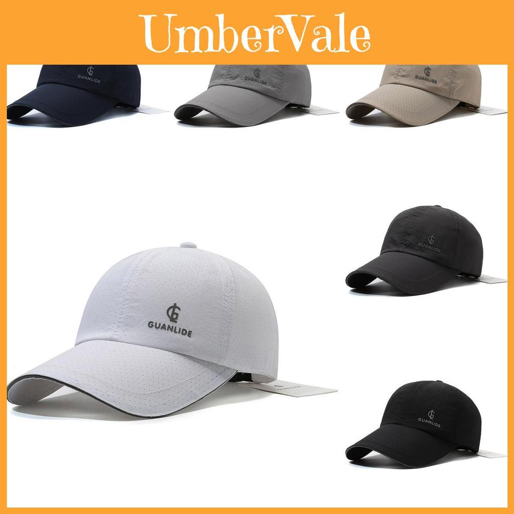 Stylish Men's Baseball Hat With Adjustable Size Quick-dry Material For Sun Protection