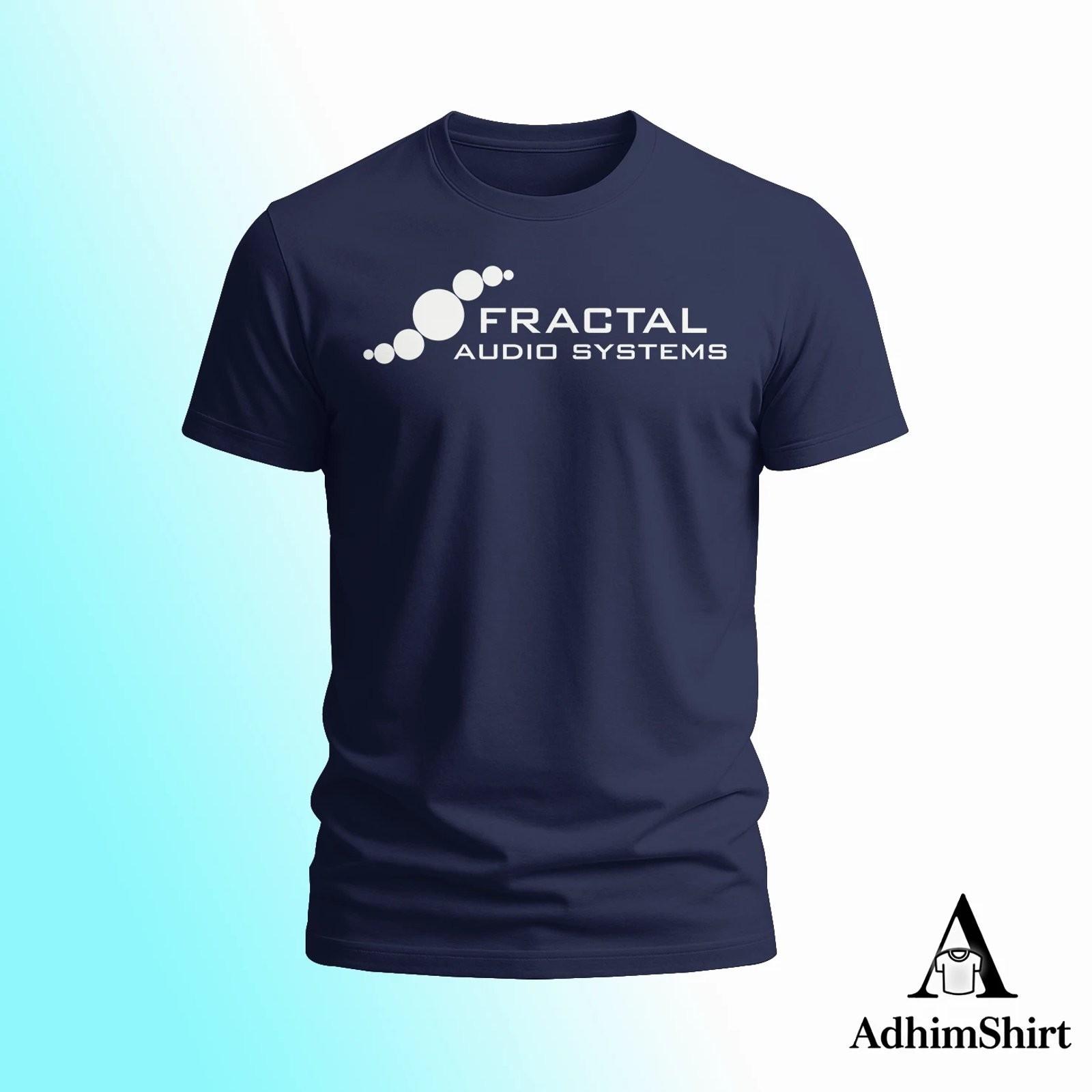 Fractal Audio Funny Logo T-Shirt Mens Cotton Graphic Tee Gift M