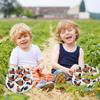 Egg Collecting Basket, Canvas Egg Basket for Gathering with 7 Pouches for Chicken, Duck, Goose, Bird, Various Poultry Collection (Grass-nest chicken)