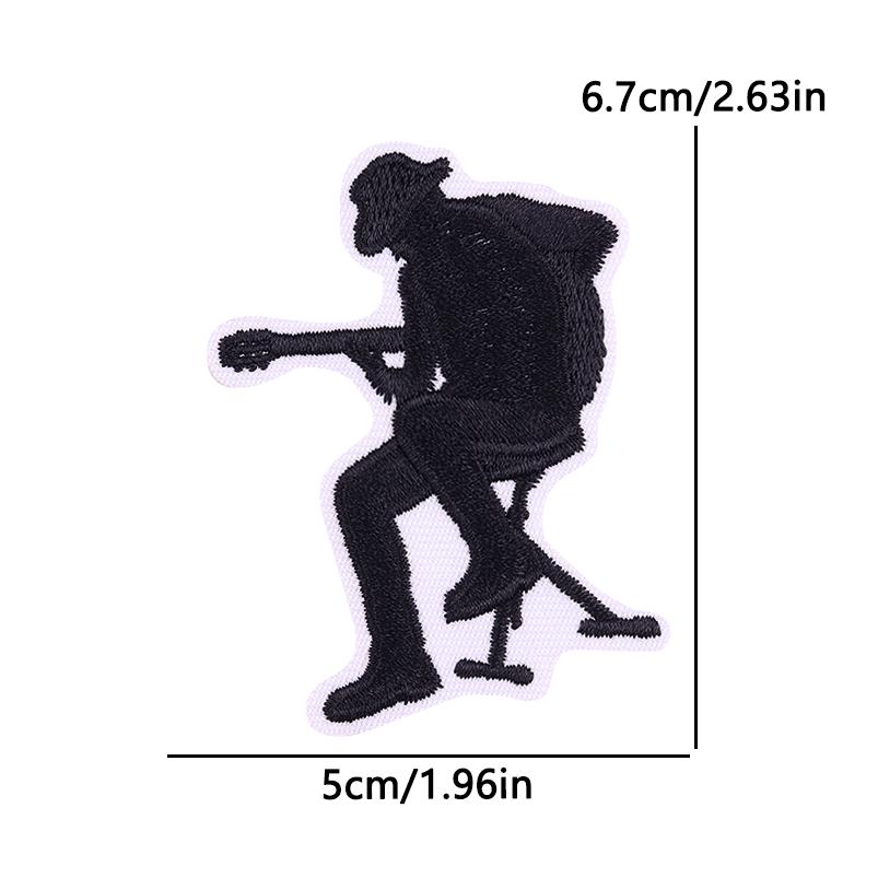 West Cowboy Embroidery Iron On Patches For Clothing thermoadhesive Patch For Clothes Heroism Adventurism Patch For Jeans Sticker