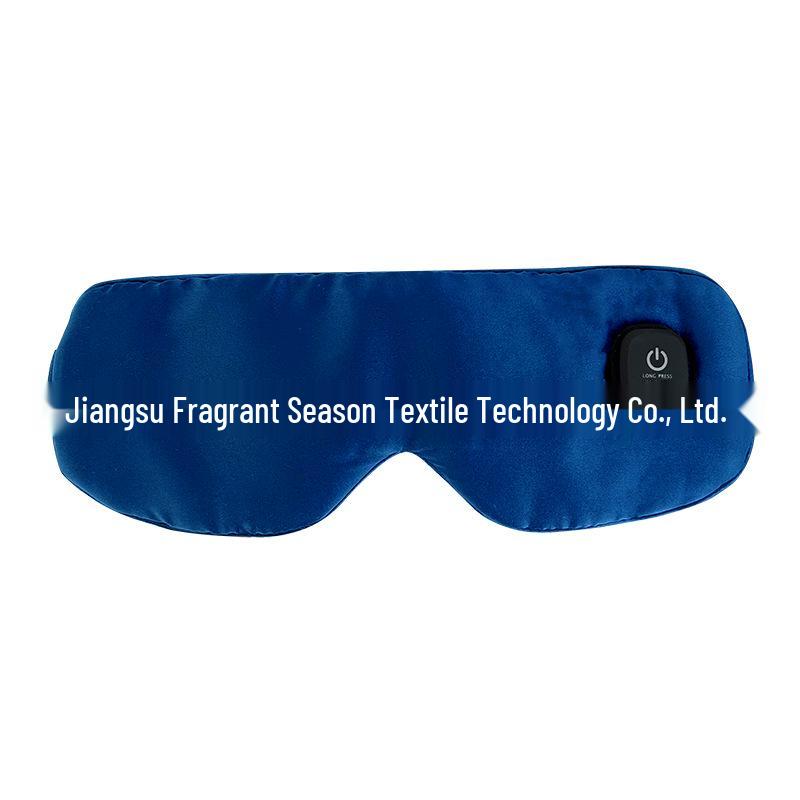 USB Rechargeable Graphene Heated Eye Mask with Timer & Temperature Control for Sleep & Relaxation темно-синий
