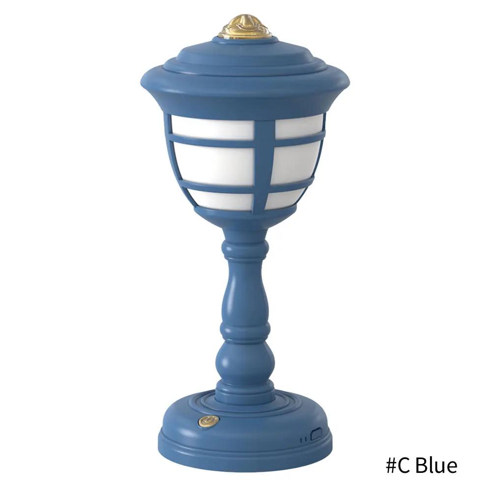 

Настольная лампа в стиле ретро, ​​светодиодная настольная лампа, зарядка через USB, ночные светильники, сенсорный настольный светильник с регулируемой яркостью, мини-уличные фонари, прикроватный светильник, декор комнаты