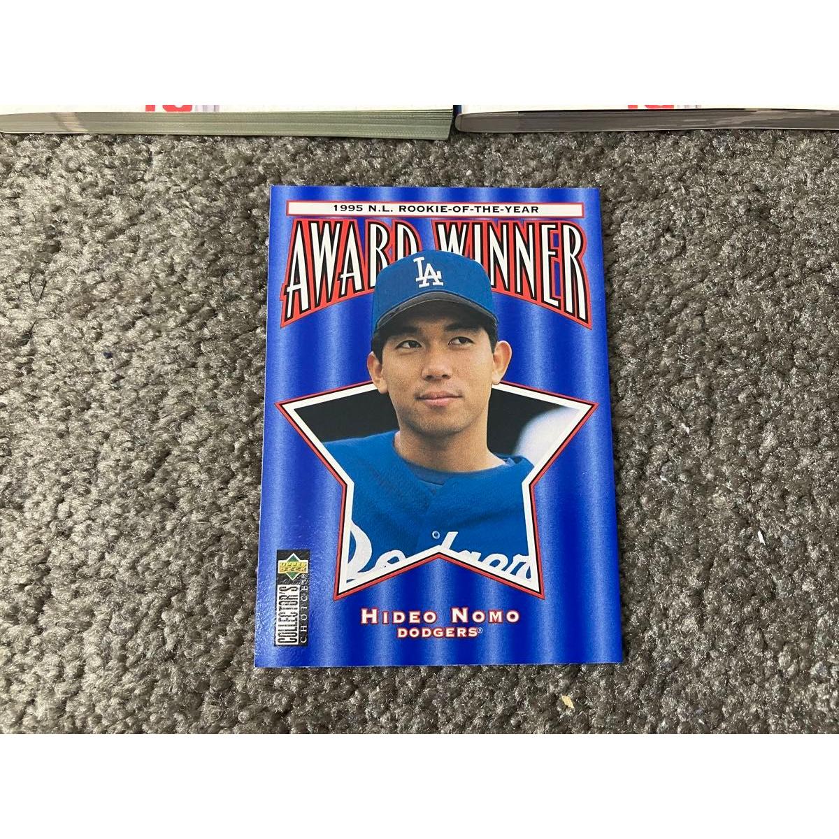 Used Extremely rare rare Major League card Hideo Nomo card 1996 with bonus