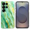 For Samsung Galaxy S24 Ultra Case Marble Pattern Printing Soft TPU Phone Cover