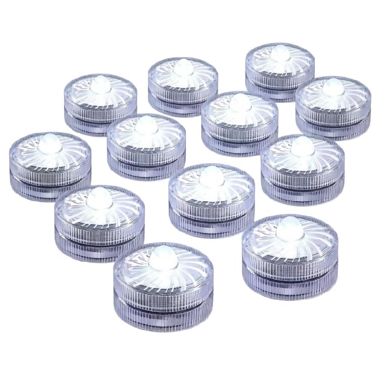 

Pack of 12 Decorative LED Underwater Lights for Pool Wedding and Special Event Battery Powered Lamp