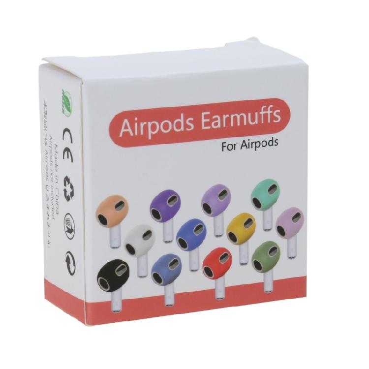 Silicone Case Pads for Pods 3 Earbuds Ear Caps Headphones Solid Color
