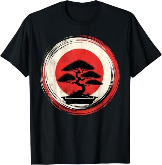 MOST POPULAR! Japanese Bonsai Tree Zen Circle Best Gift Idea Tee T-Shirt S-3XL XL