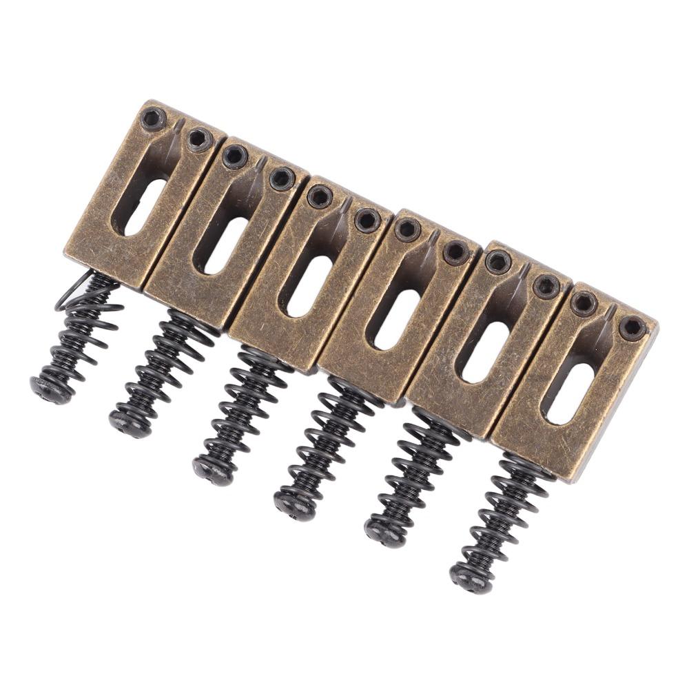 6PCS Zinc Alloy Tremolo Bridge Roller Saddles Electric Guitar Tremolo Parts For Electric Guitars