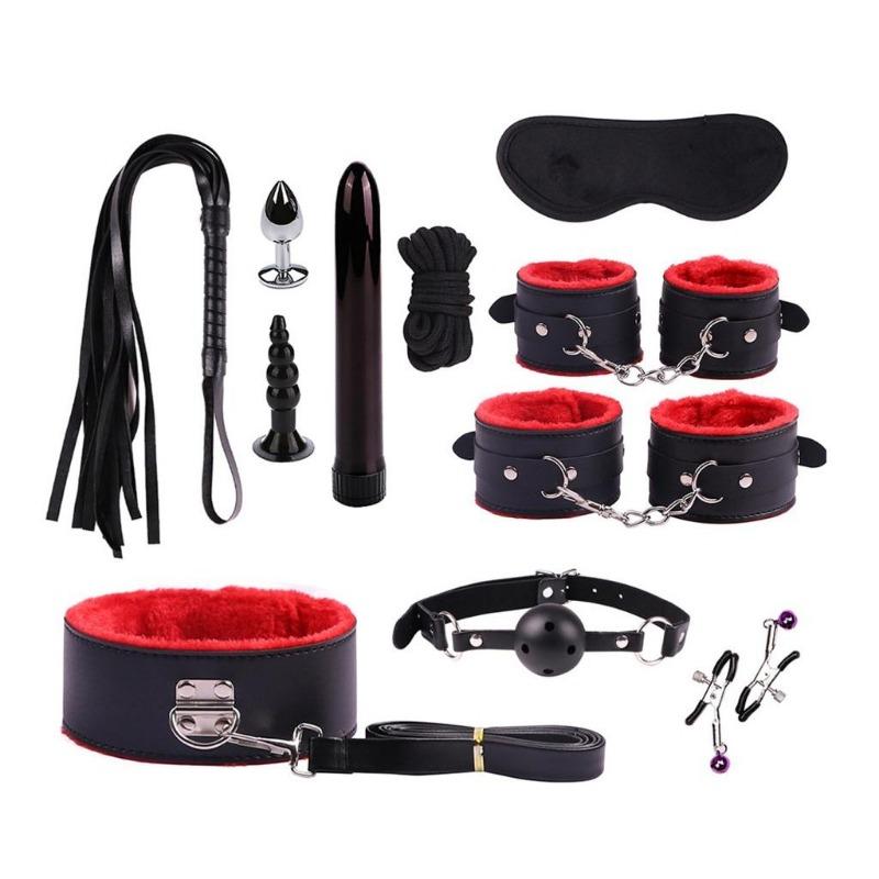 Couples Sex Toy for Adult Game Erotic BDSM Sex Kits Bondage Handcuffs Sex Game Whip Gag SM Bdsm Toys Nipple Clamps CYR