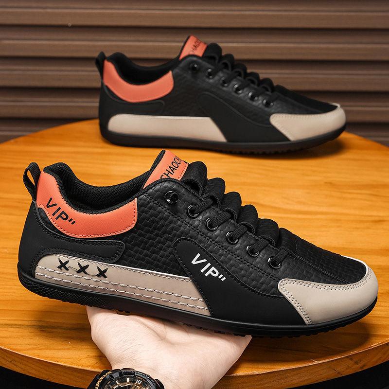

2025 new autumn breathable leather casual shoes men s soft-soled lightweight non-slip flat-soled driving shoes 44