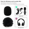 10pcs Lavalier Mic Furry Muffs Foam Windscreens Mini Microphone Universal Fit Wind Noise Reduction Accessory Kit
