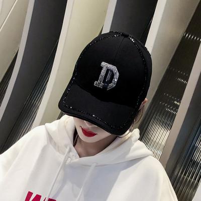 Hat Tide Rhinestone Cap Versatile Spring and Summer Sun Protection Casual Fashion Ins Internet Celebrity Baseball Cap