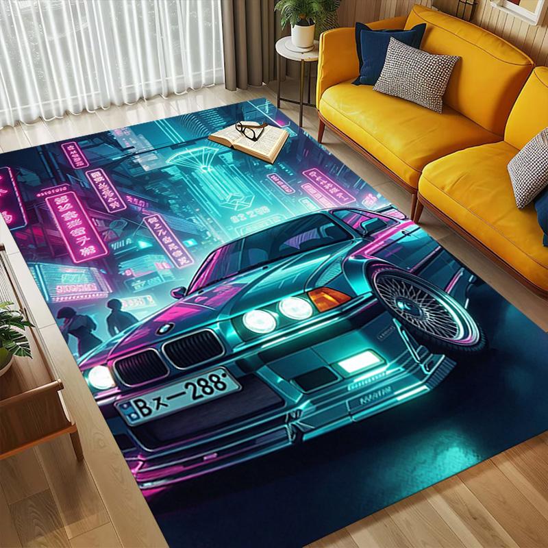 Neon City Living Room Nonslip Area Rug Soft Carpet For Bedroom Game Playroom Sofa Office Home Decor Doormat Christmas Gift C9302745