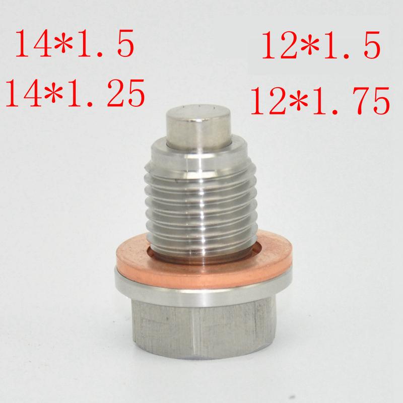 Stainless Steel Engine Magnetic Oil Drain Plug Screw Nut Bolt Oil Drain Sump Nut M12/14/16/18/20/24 1.5 1.25 1.75