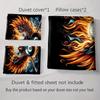 Fiery Eagle Design. Bedding Duvet Cover Sets Duvet Covers Pillowcases Gifts (1 * Duvet Cover 2 * Pillowcases, Without Duvet Insert)