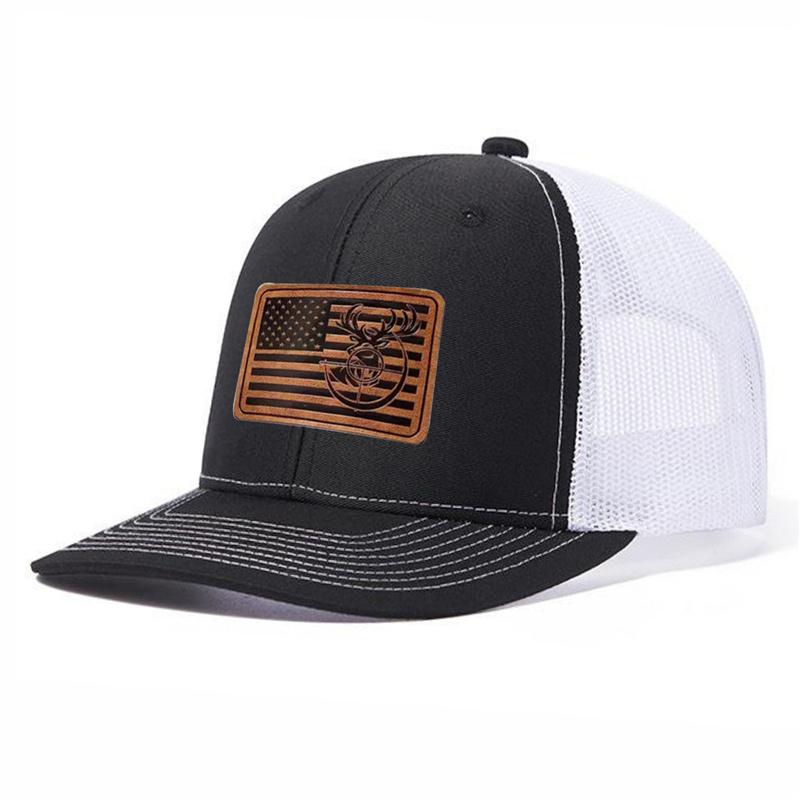 

Мода нового стиля Солнечная шляпа Мужская сетчатая шляпа Регулируемая бейсболка для уличных танцев Летняя Унисекс шляпа рыбака Рыбацкая шляпа Кепка тракера 58-62cm черный белый