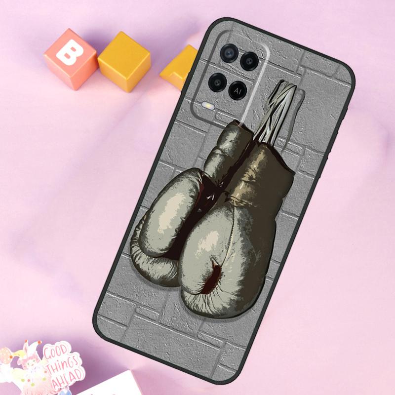 Boxing Gloves Case For Oppo A60 A80 A40 A15 A16 A17 A57 A94 A74 A54 A76 A96 A18 A38 A58 A78 A98 A5 A6 Pro