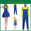 Fantasia de Cosplay de Halloween Para Crianças e Adultos Roupa do Super Mario em Várias Cores
