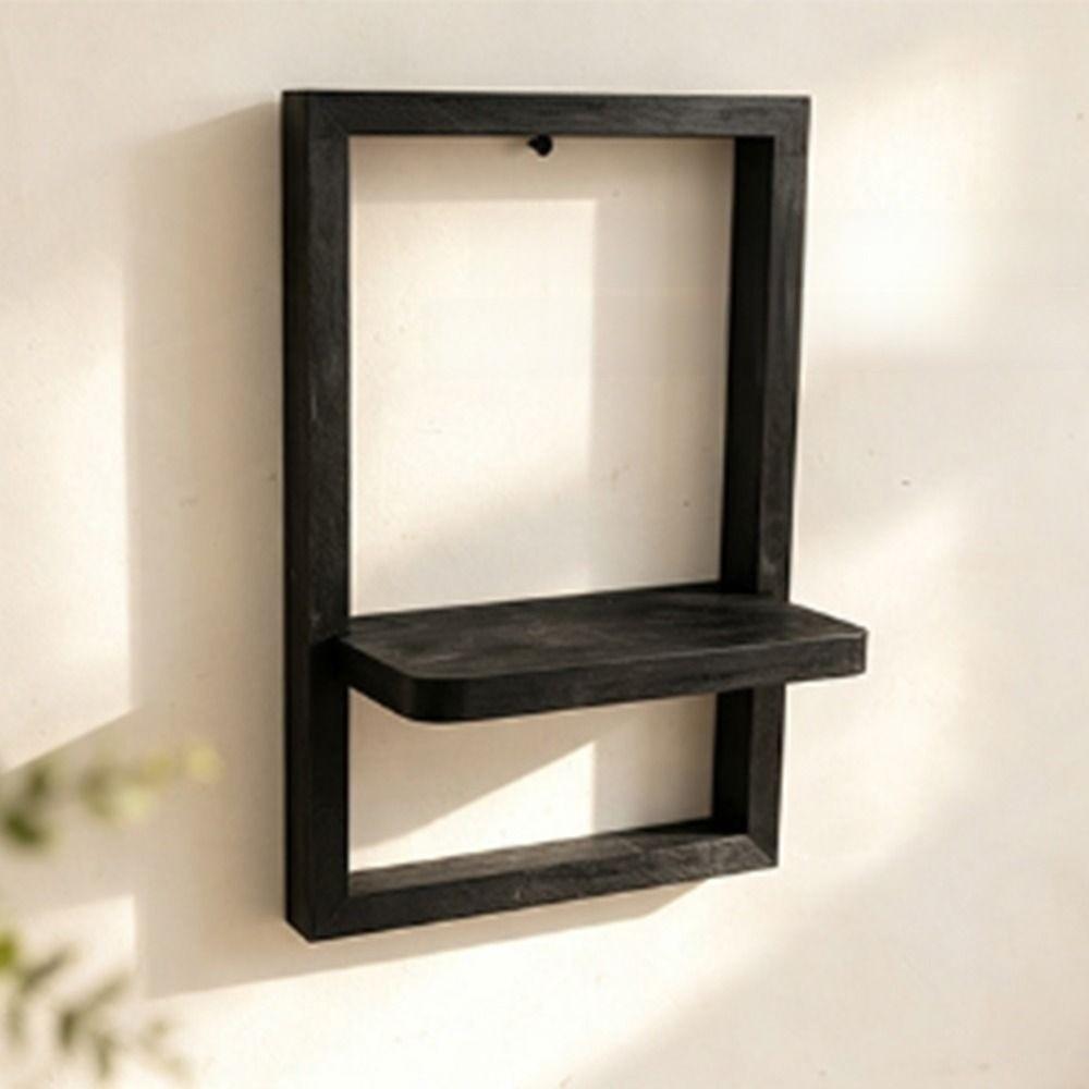 Square Shape Wall Floating Hanger Decorative Wall Mounted Shelf Plant Display Shelf  Kitchen