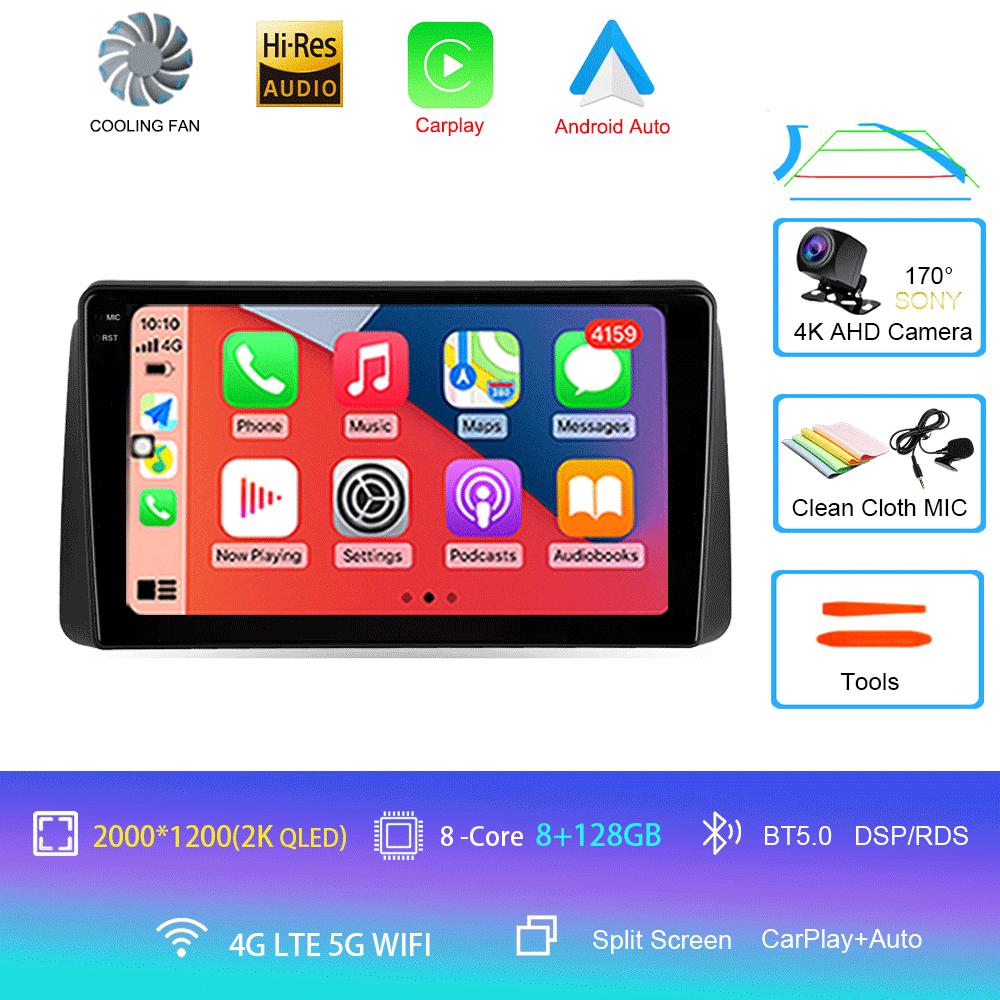 Car Radio Android 14 Carplay Auto For Chrysler Grand Voyager 5 2011-2015 For Dodge Grand Caravan 2008-2020 GPS Multimedia Player