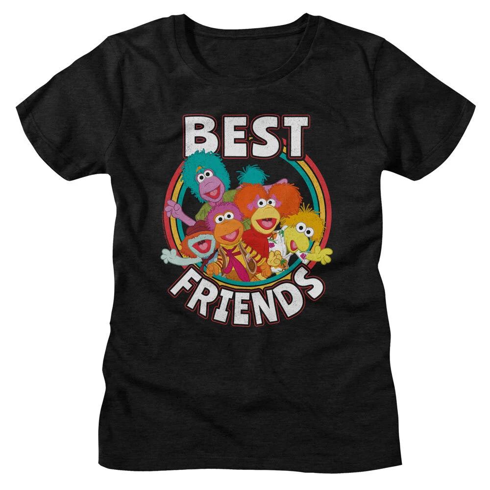 Fraggle Rock Jim Henson 80 s Puppeteer Group Photo Best Friends Women s T Shirt 4XL