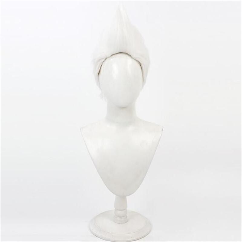 

LOL Arcane Ekko Косплей Парик Мальчик, который разбил время Короткие белые палки Термостойкие синтетические волосы Аниме Парики + Шапочка для парика One Size