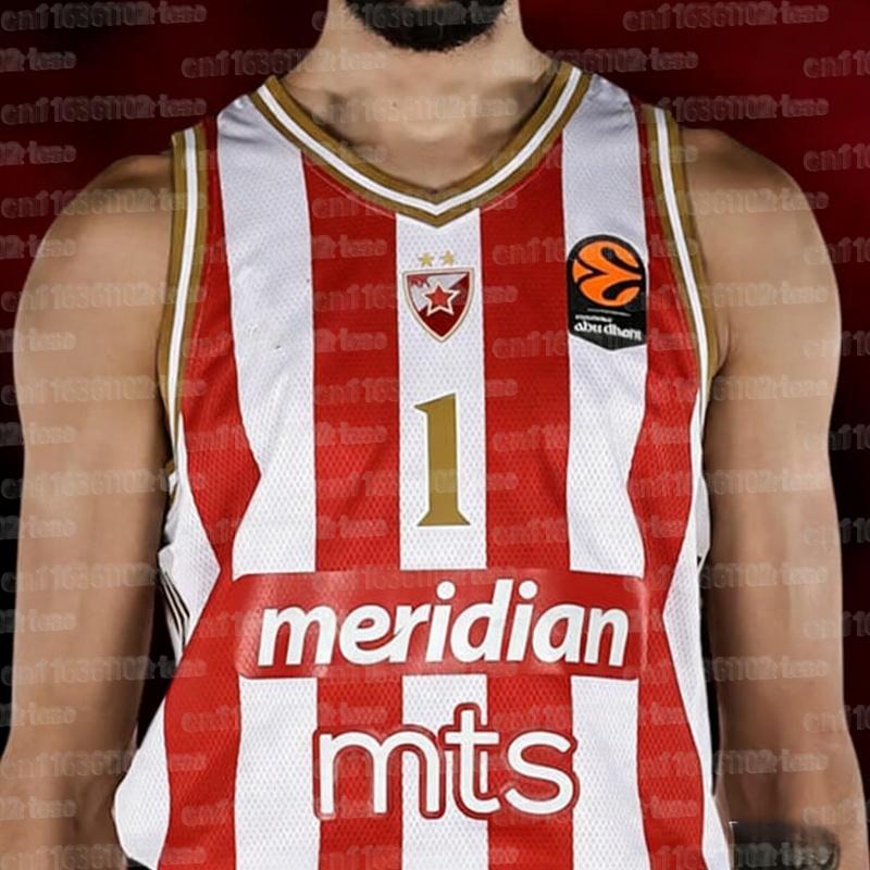 2026 Summer Serbia Belgrade Red Star European Basketball Sportswear Tank Top Breathable Quick Drying Fan Family Tank Top