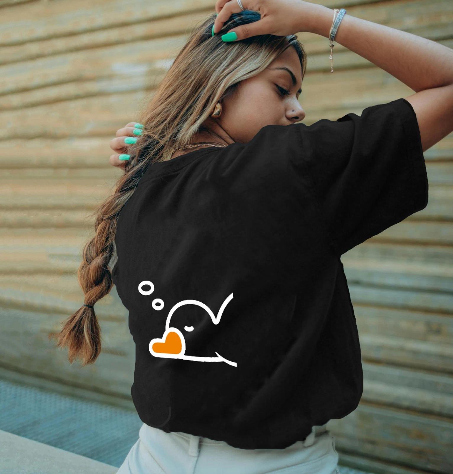 

Sleepy Goose Adult Unisex T-Shirt - Adorable Trendy Illustration Art Duck M