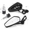 MICTUNING Motorcycle Mirrors - 7/8" (22Mm) Bar End Rear View Mirrors Compatible With Most Honda Grom, Yamaha, Kawasaki, Ducati, Suzuki And More