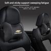 Leather Car Seat Headrest Memory Foam Comfort Neck Pillow Auto Interior For Chevrolet Bolt Impala Sonic Trax Niva Captiva Malibu